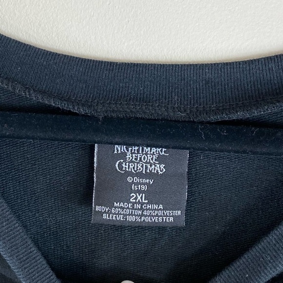 Disney Women’s Nightmare Before Christmas Green Sequin Sleeve Shirt Size‎ 2XL - Picture 5 of 8